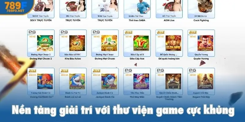 Nền tảng giải trí với thư viện game cực khủng