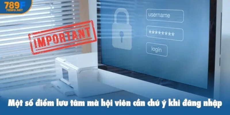 Một số điểm lưu tâm mà hội viên cần chú ý khi đăng nhập