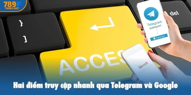 Hệ thống cung cấp hai điểm truy cập nhanh qua Telegram và Google