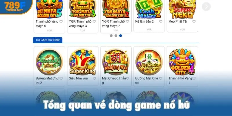 Tổng quan về dòng game nổ hũ