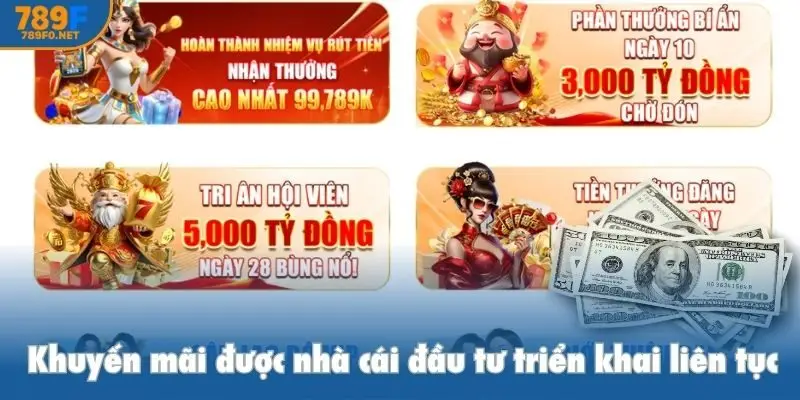 Khuyến mãi được nhà cái đầu tư triển khai liên tục