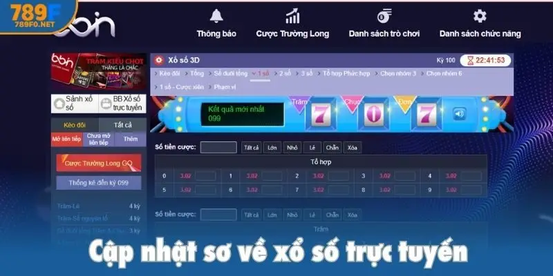 Cập nhật sơ về xổ số trực tuyến