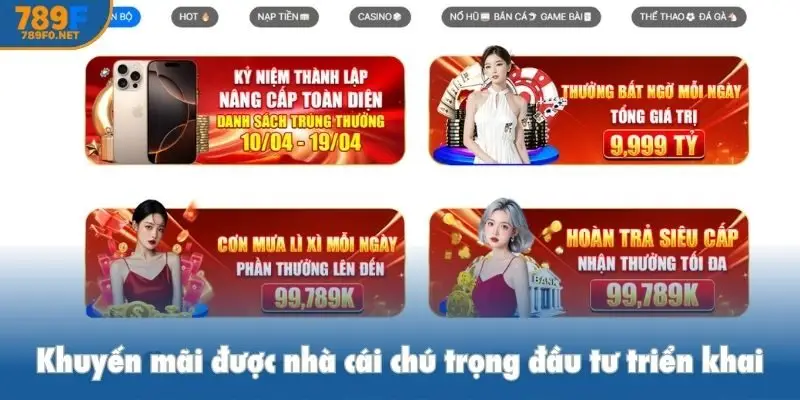 Khuyến mãi được nhà cái chú trọng đầu tư triển khai