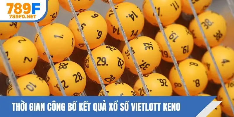Thời gian công bố kết quả xổ số Vietlott Keno
